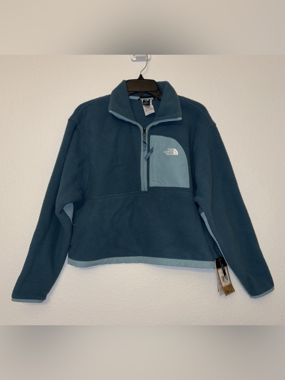 The North Face Women Yumiori Off Peak Half Zip Fleece Pullover Space Blue S NWT